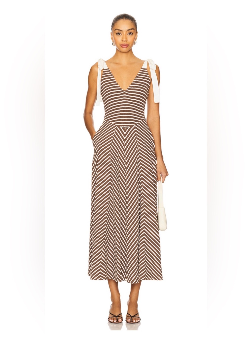 Free People “Free-est” Cecelia midi dress S coconut mil combo